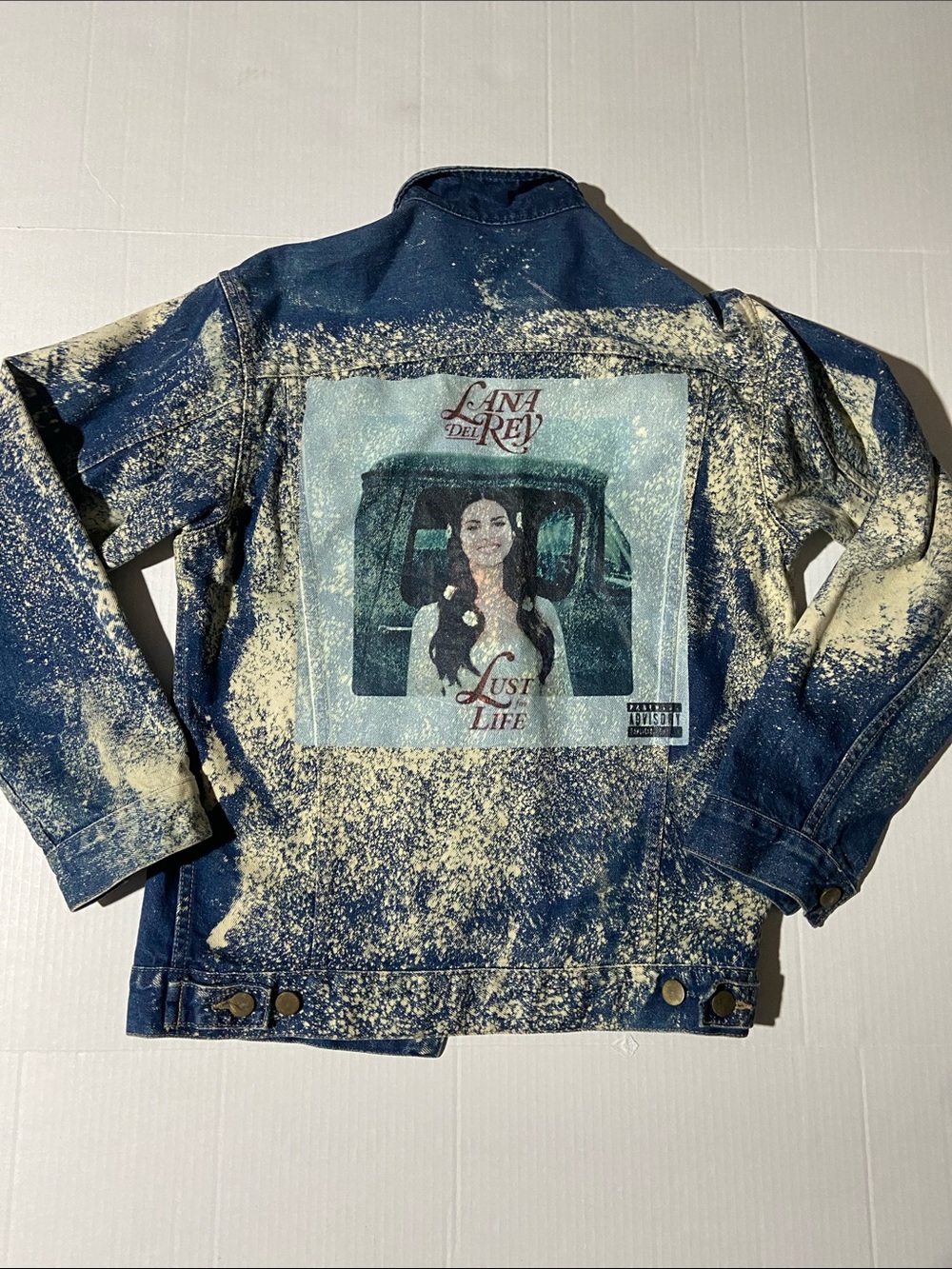 Bleach Art -Pop Art Jean Jacket with Lana DelRae
“Lust for Life” Graphic